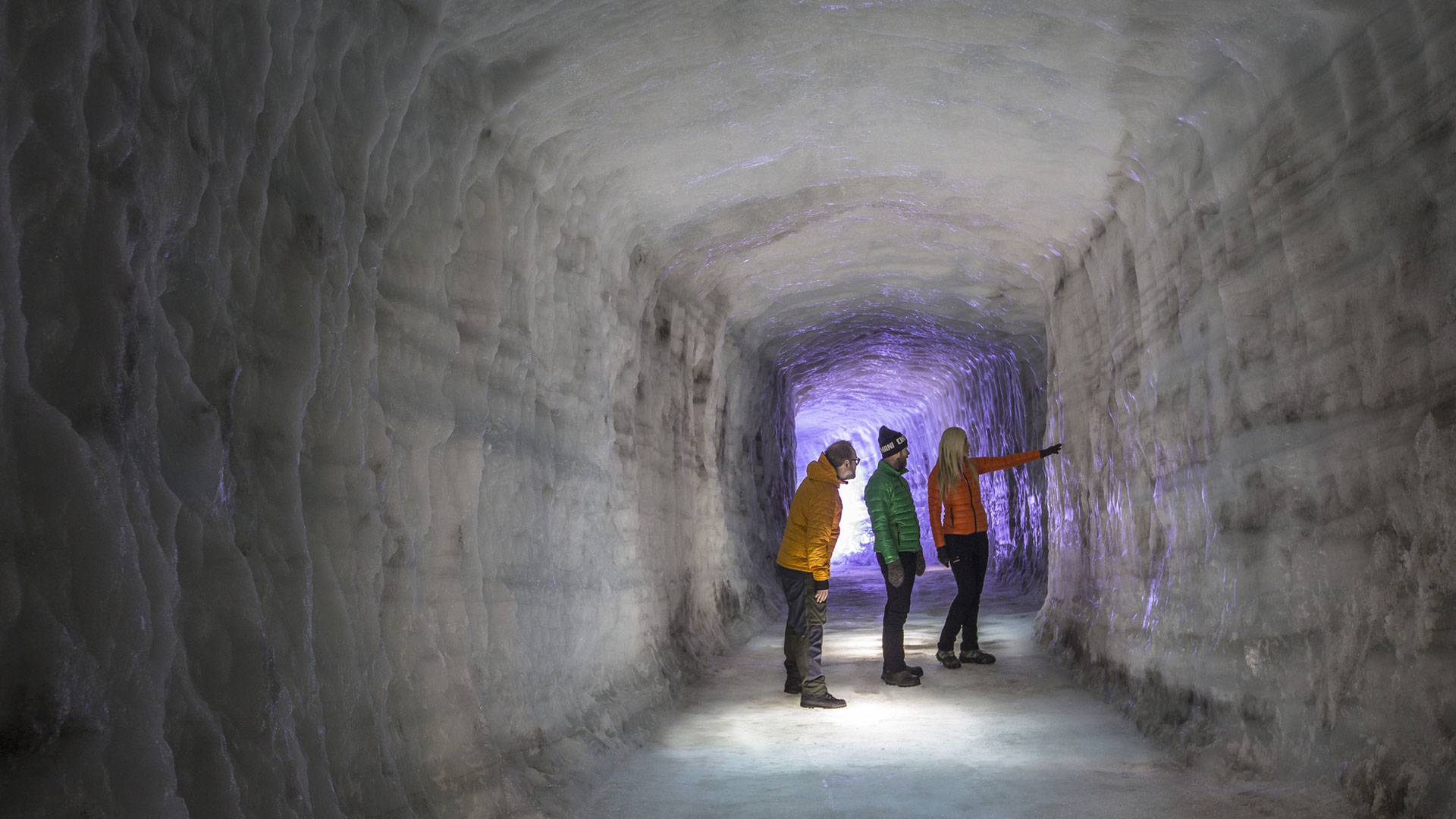 Into the Glacier Tunnel