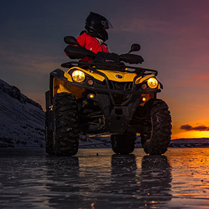 atv bike evening tour midnight sun safari