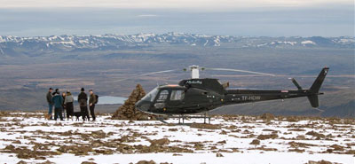 dt heli sightseeing esja summit